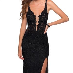 Black Lace Prom Dress